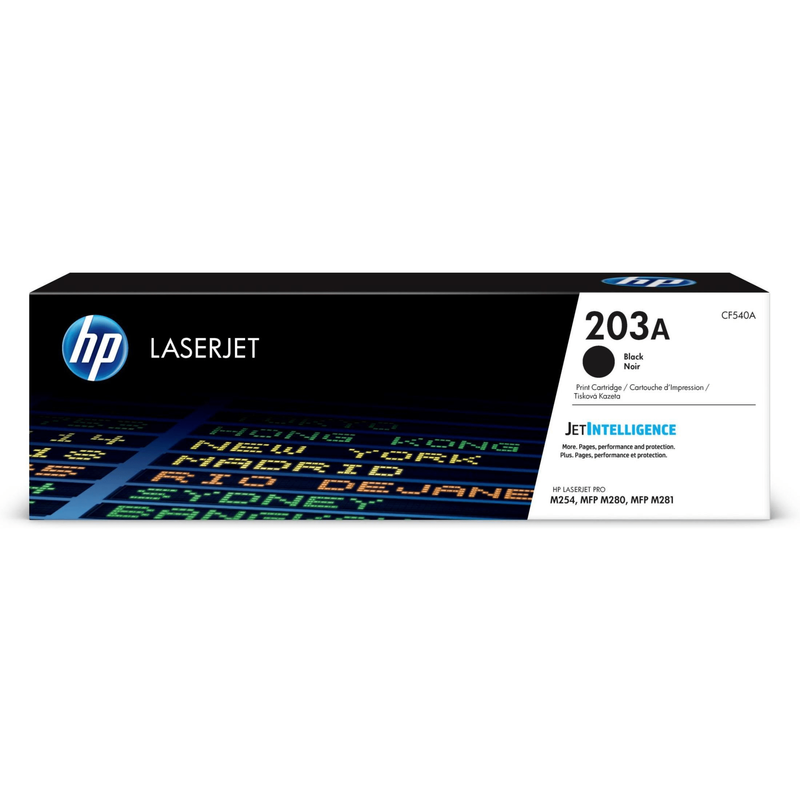 HP 203A Black Toner Cartridge 1,400 Pages Original CF540A Single-pack - Brand New