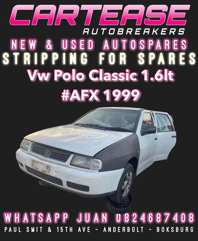 VW POLO CLASSIC 1.6LT #AFX 1999 BREAKING FOR PARTS