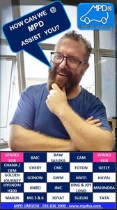 Mpd  The Largest Importer Of Chinese And Indian Car And Bakkie Spares Call Us Now