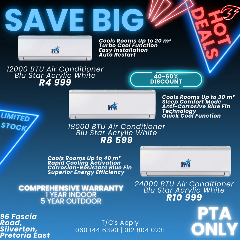 AIRCON SPECIALS NOW ON - AIRCONS FOR SALE - BLU STAR AIRCONS FOR SALE