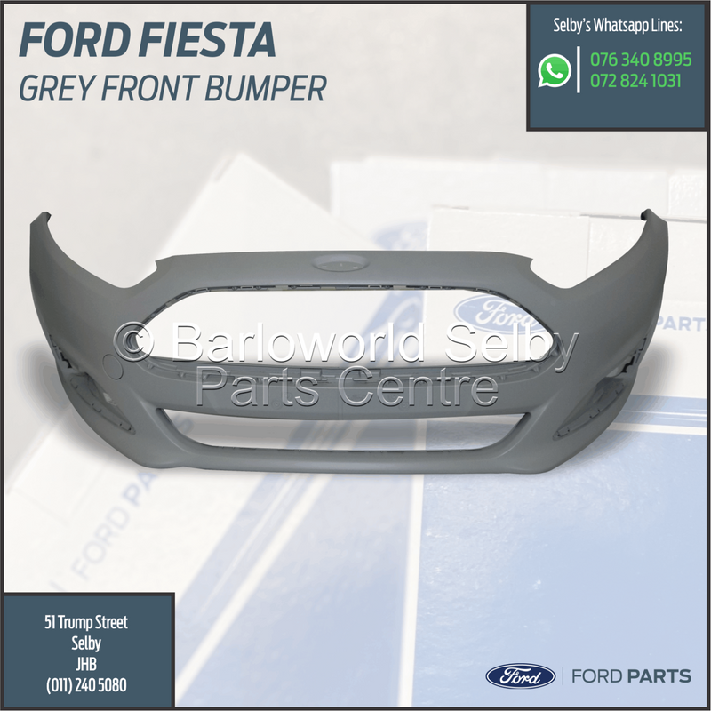 New Genuine Ford Fiesta Primed - Grey Front Bumper