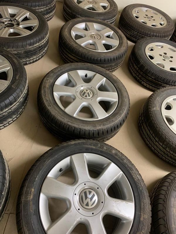 Vw mags and tyres for sale- various styles as per the pic- R4000 per set