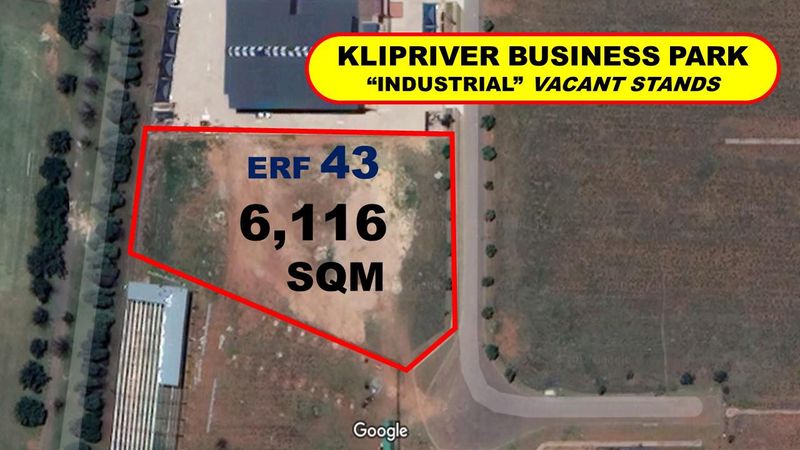 6,116 m2 STAND, SECURE INDUSTRIAL PARK (&#64; R550/SQM)