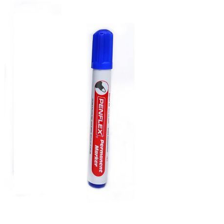 Penflex - Blue Permanent Markers , Box of 10