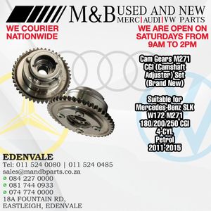 Cam Gears M271 CGI (Camshaft Adjuster) set (Brand New)  Suitable for Mercedes-Benz SLK W172