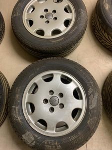 Set of 4 Audi A4 mags and tyres 15 inch R4000
