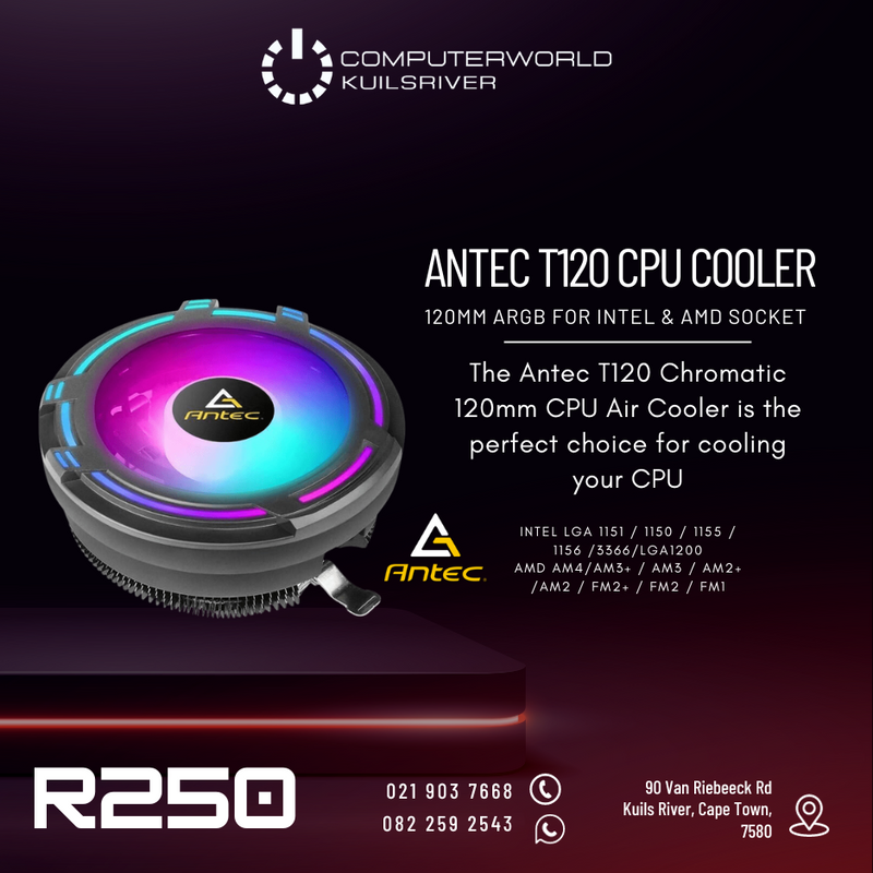 NEW ANTEC T120 ARGB CPU COOLER FOR R250
