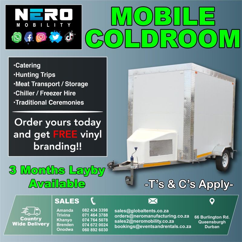 Mobile Chillers and  Mobile Freezers