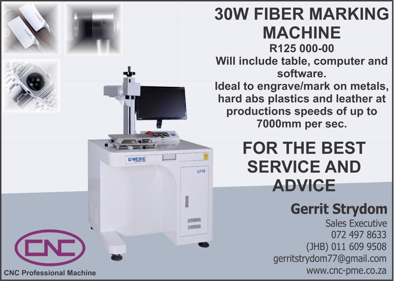 Fiber Marking Machine Edenvale Gumtree South Africa