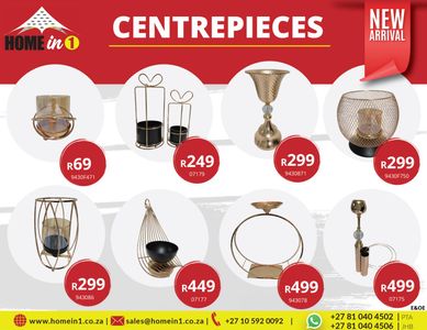 Centerpieces and vases