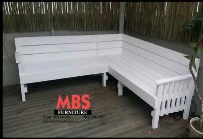 Garden bench on sale l shape