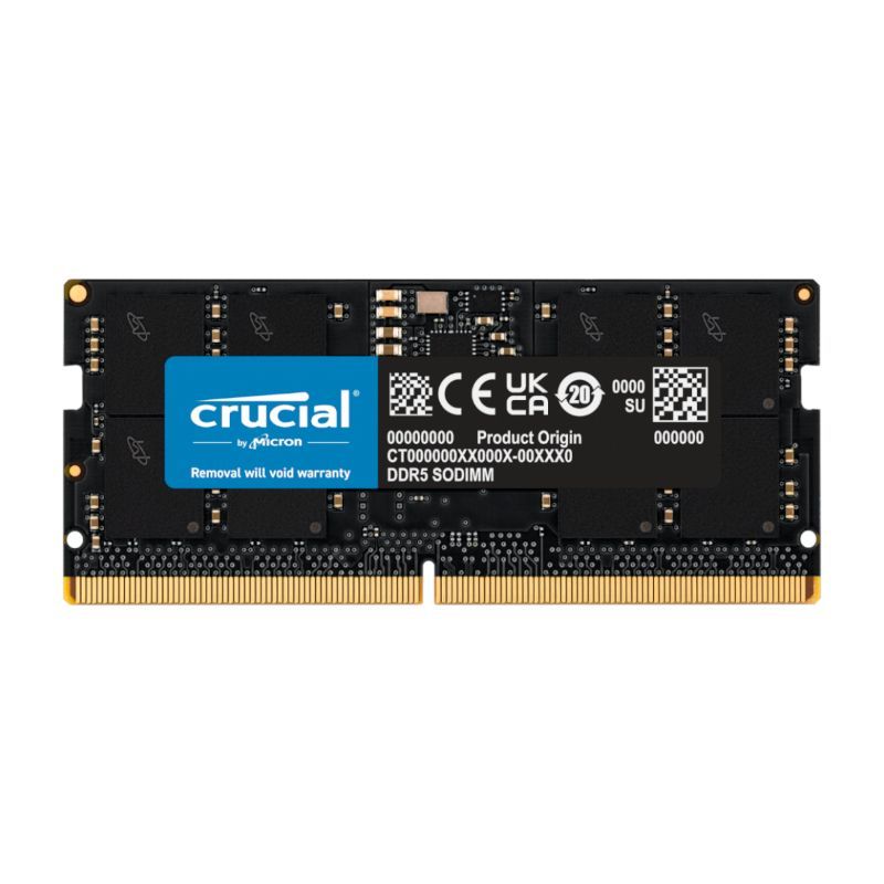 Crucial 16GB 5200MHz DDR5 SODIMM Laptop Memory