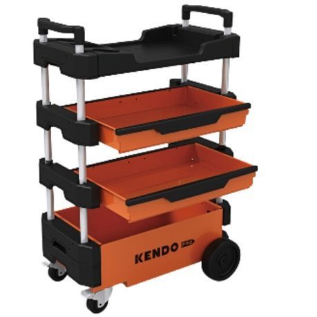 Kendo - Mild Steel Foldable Tool Trolley