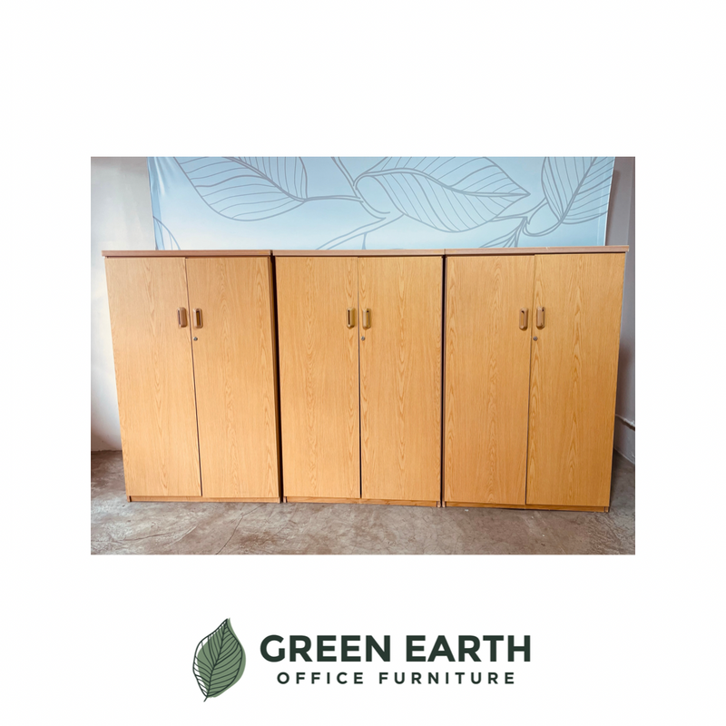 Swing door filing cabinets | oak