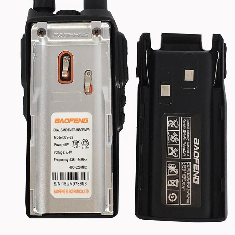 Long Range Vhf Uhf Transceiver  Walkie-Talkie 5W PTT Handheld Radio UV-82