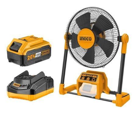 INGCO - Cordless Fan Including Battery (4.0Ah) and Charger