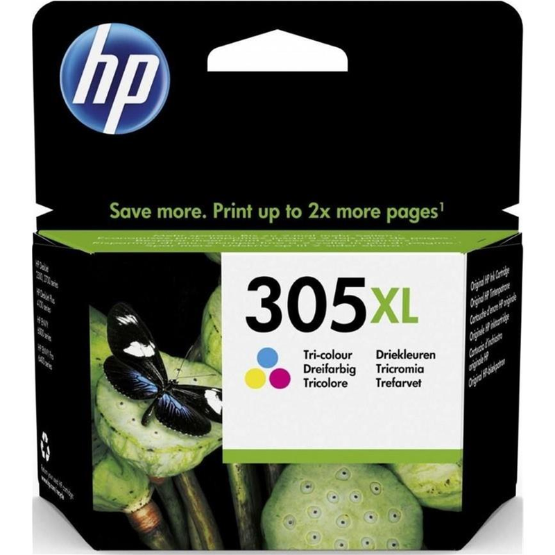 HP 305XL High Yield Tri-color Printer Ink Cartridge Original 3YM63AE Single-pack - Brand New