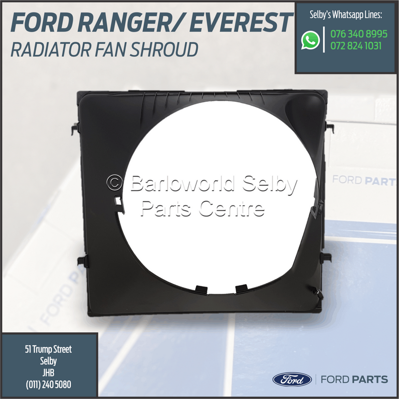 New Genuine Ford Ranger, Everest Radiator Fan Shroud -  Fan Cowling