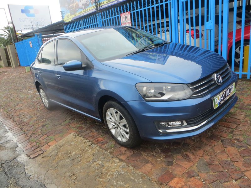 2017 Volkswagen Polo Sedan 1.6i Comfortline Tiptronic, Blue with 66000km available now!
