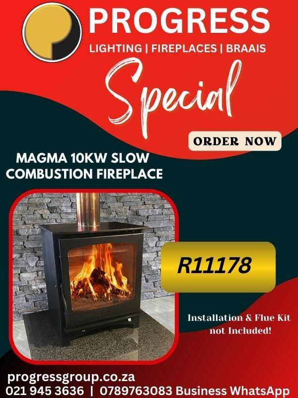 MAGMA 10KW SLOW COMBUSTION FIREPLACE