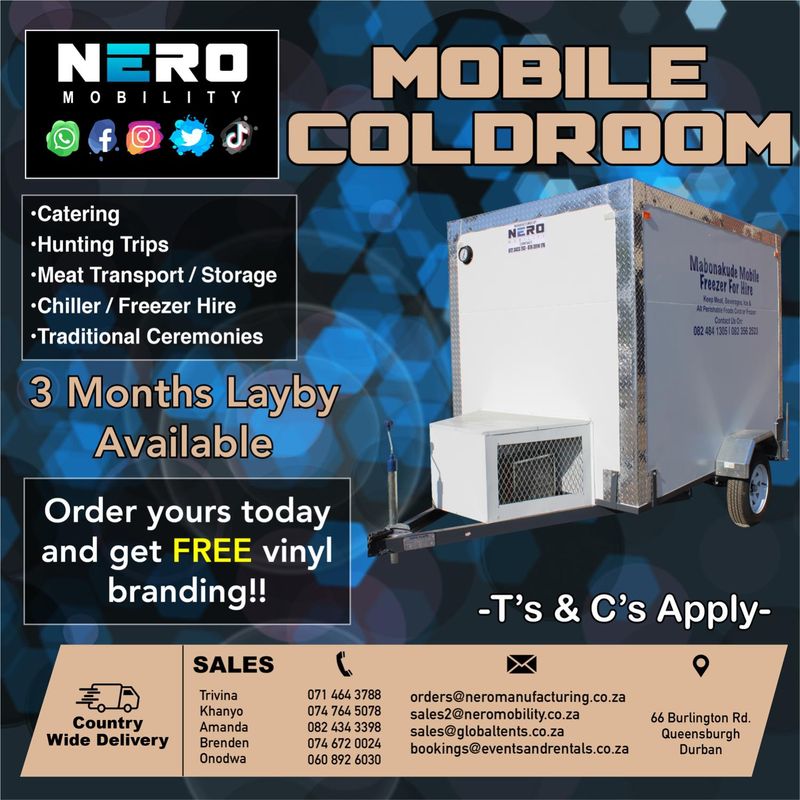 Mobile Freezers - Mobile chillers