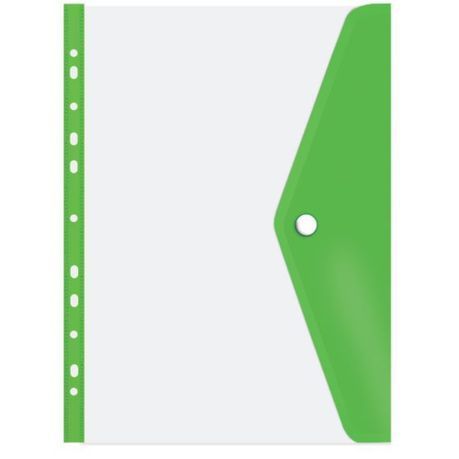 Treeline - Filing Carry Folder Open Long Side Green - Pack of 5