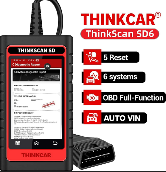 THINKCAR SD6 Scan Tool (Engine TCM ABS SRS BCM IC)