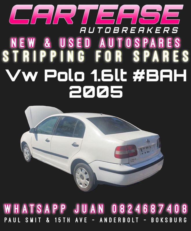 VW POLO 1.6LT #BAH 2005 BREAKING FOR PARTS