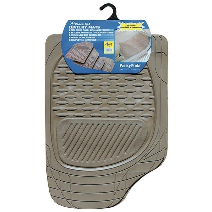 Universal 4pcs Car Mat Set -tan Luxury