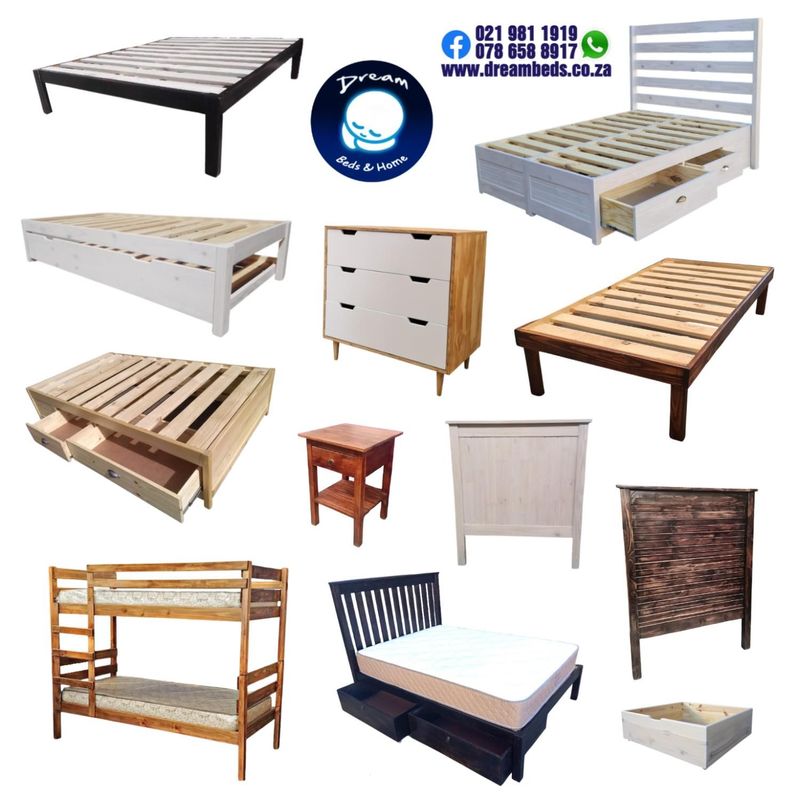 BEDS with Drawers, Bases, Wardrobes, Chest of Drawers, Bunks and Furniture - FACTORY PRICES