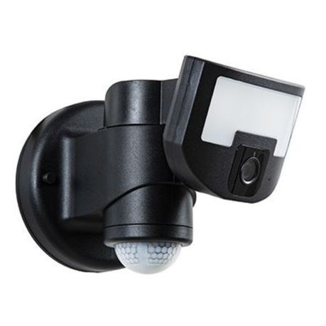 Night Watcher - Robotic LED Security Lighting with Camera - Black