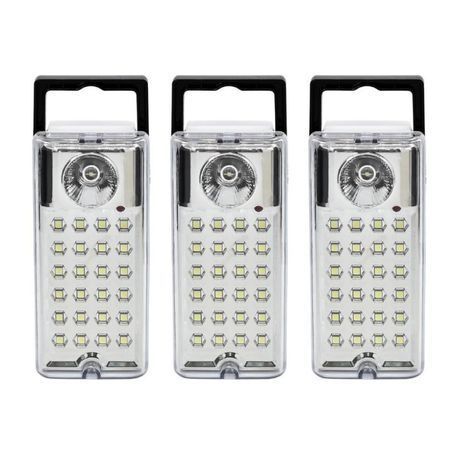 Waco - Rechargeable Lantern 24 x 0.2W 400lm - Pack of 3