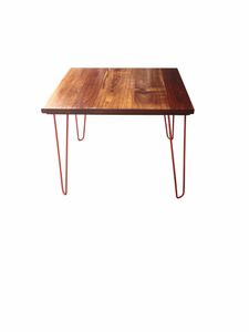 Kiaat table with haipin legs