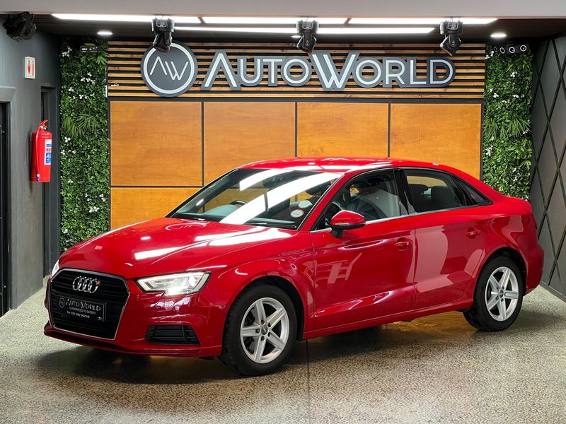 2019 Audi A3 Sedan MY18 1.0 TFSI S Tronic, Red with 100000km available now!