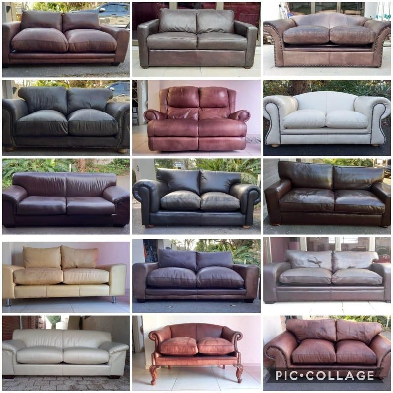 Second Hand Leather Couches and Slip Cover Couches and Patio Sets for Sale
