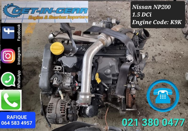 Nissan Np200 K9K 1.5DCi LOW MILEAGE IMPORT Engine - GET IN GEAR