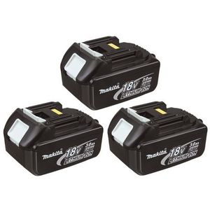 Makita - BULK Battery Combo - BL1830 3.0AH 18V Li-Ion Batteries (3 Pack)