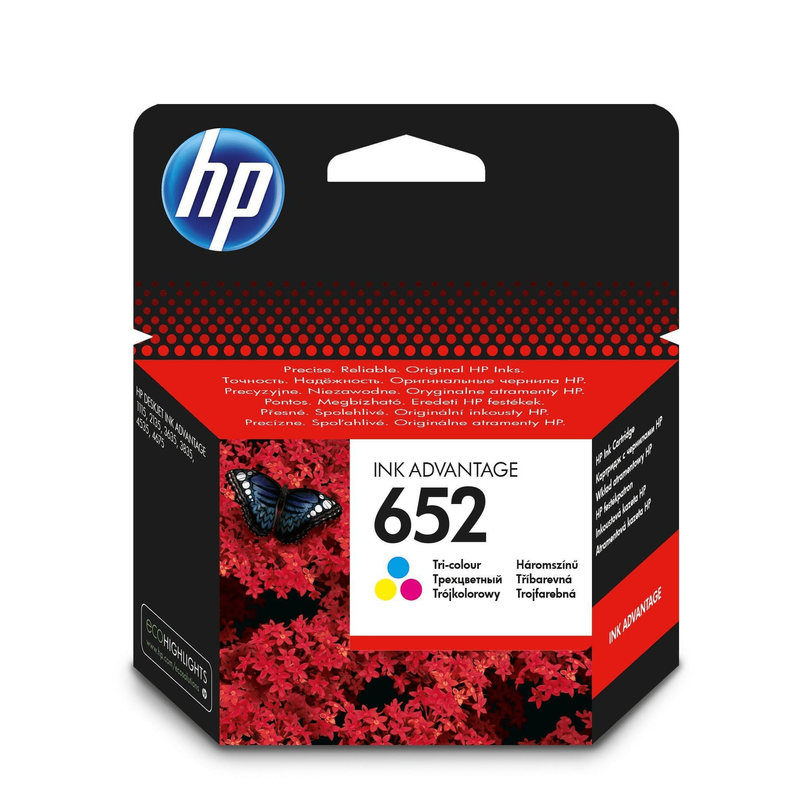 HP 652 Ink Advantage Tri-Colour Printer Cartridge Original F6V24AE Single-pack - Brand New