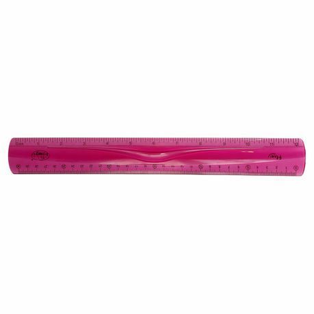 Parrot Products Shatterproof Flexible Ruler - 30cm Pink