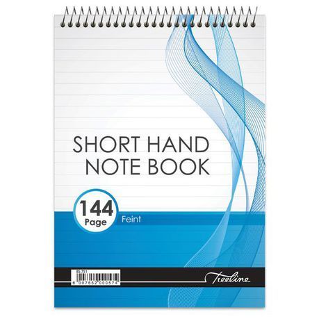 Treeline - A5 Top Bound 144 pg Short Hand Note Book Feint , Pack of 10