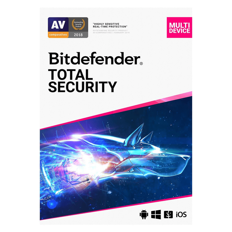 Bitdefender Total Security 3 Device - 1 Year Subscription - Brand New