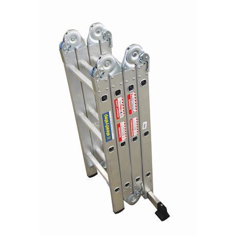 MTS Aluminum &amp;  Steel Multi-Purpose Folding Ladder 4x3