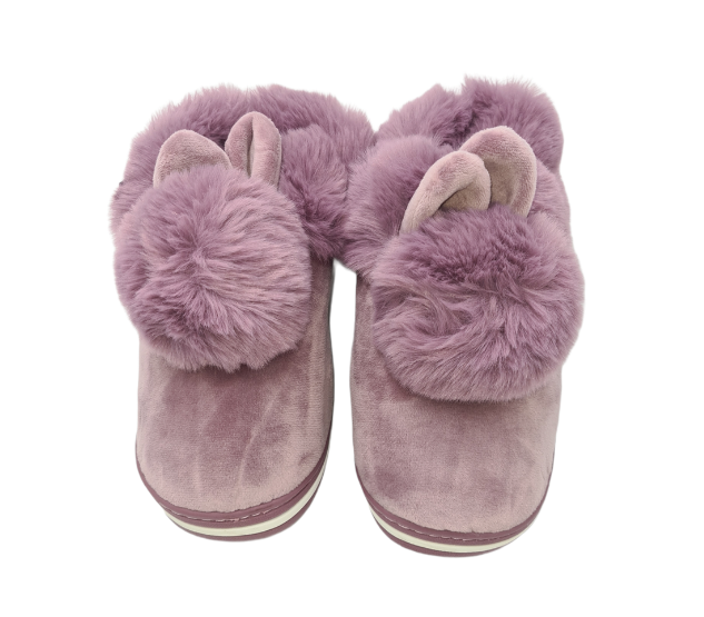 Nearly New Bunny Slippers - Purple - EU 36 -