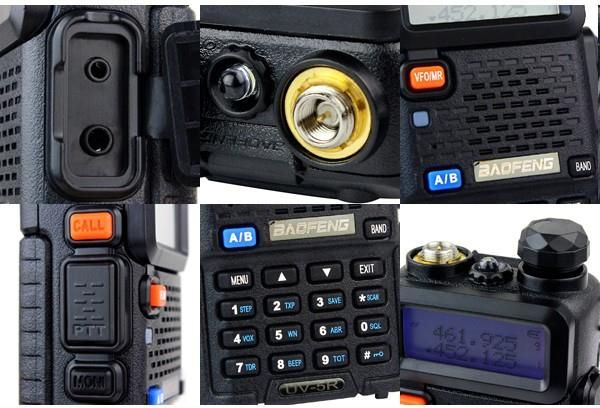 8W Dual Band Vhf Uhf Hands uv-5r Walkie Talkie Best Range 5-8km