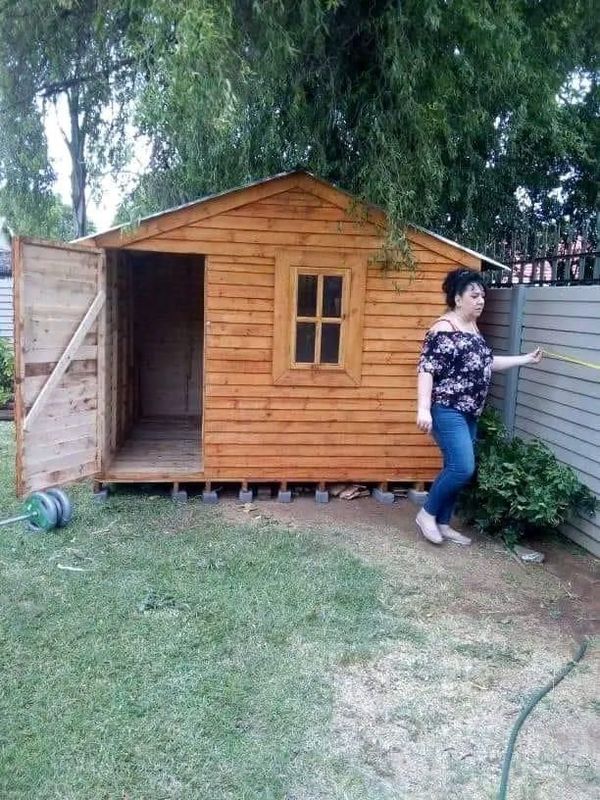 3x3m  wooden toolshed