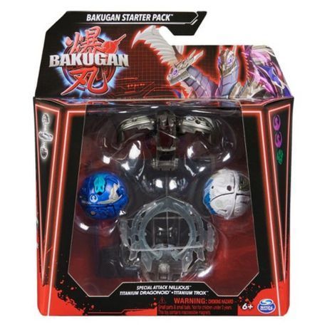 Bakugan - Special Attack Nillious with Dragonoid and Trox - Starter Pack