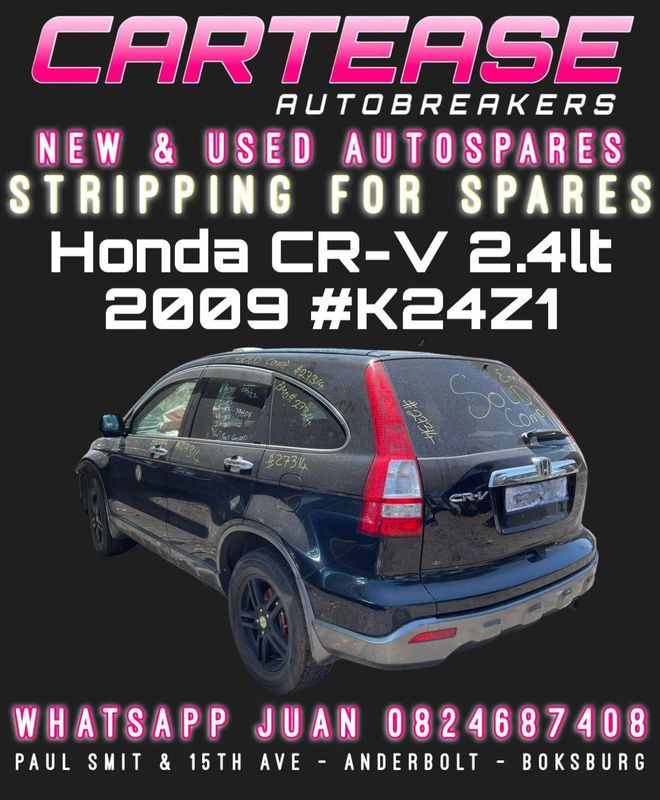 HONDA CR-V 2.4LT 2009 #K24Z1 STRIPPING FOR SPARES