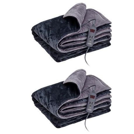 Solac - Electric Throw Over Blanket - Double Bed(180cm x 140cm) - Pack of 2