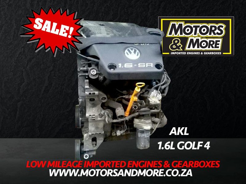 VW Golf 4 AKL 1.6 Engine For Sale No Trade in Needed