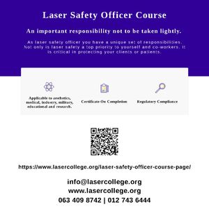 Laser Safety Officer: Protecting Your Team, Clients, and Patients!
